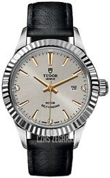 Tudor Style Srebrny/Skóra Ø28 mm 12110-0026