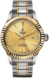 Tudor Style Żółte złoto/Stal w odcieniu złota Ø28 mm M12113-0007