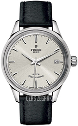 Tudor Style Srebrny/Skóra Ø34 mm 12300-0005