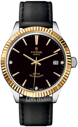 Tudor Style Czarny/Skóra Ø38 mm 12513-0022