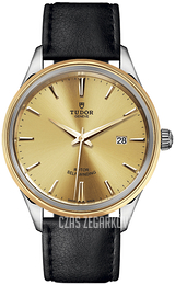 Tudor Style Żółte złoto/Skóra Ø41 mm 12703-0007
