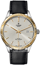 Tudor Style Srebrny/Skóra Ø41 mm 12713-0018