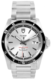 Tudor Grantour Date Srebrny/Stal Ø42 mm 20500N-95730-SID