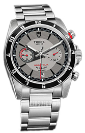 Tudor Grantour Chrono Fly-Back Srebrny/Stal Ø42 mm 20550N-95730-SID