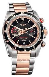 Tudor Grantour Chrono Fly-Back Czarny/18 karatowe różowe złoto Ø42 mm 20551N-95731-BIDGD