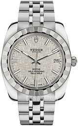 Tudor Classic Date Srebrny/Stal Ø38 mm 21010-0014
