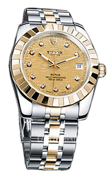 Tudor Classic Date Szampański/Stal w odcieniu złota Ø38 mm 21013-62583-CHPDIDSTL