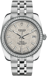 Tudor Classic Date Srebrny/Stal Ø38 mm 21020-0002