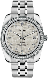 Tudor Classic Date Srebrny/Stal Ø38 mm 21020-0003