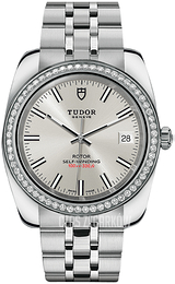 Tudor Classic Date Srebrny/Stal Ø38 mm 21020-0004