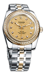 Tudor Classic Date Szampański/Stal w odcieniu złota Ø38 mm 21023-62583-CHPDIDSTL