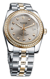 Tudor Classic Date Szary/Stal w odcieniu złota Ø38 mm 21023-62583-GRDIDSTL