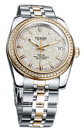 Tudor Classic Date Srebrny/Stal w odcieniu złota Ø38 mm 21023-62583-SLIDSTL