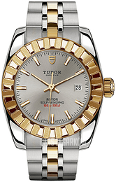 Tudor Classic Date Srebrny/Stal w odcieniu złota Ø28 mm 22013-0001