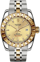 Tudor Classic Date Żółte złoto/Stal w odcieniu złota Ø28 mm 22013-0002