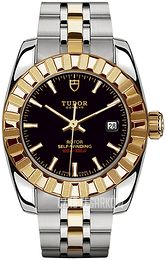 Tudor Classic Date Czarny/Stal w odcieniu złota Ø28 mm 22013-0003