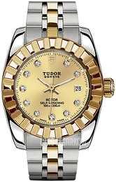 Tudor Classic Date Żółte złoto/Stal w odcieniu złota Ø28 mm 22013-0007