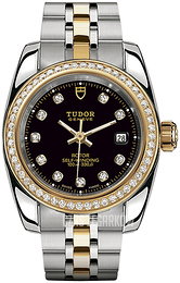 Tudor Classic Date Czarny/Stal w odcieniu złota Ø28 mm 22023-0008