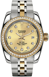 Tudor Classic Date Żółte złoto/Stal w odcieniu złota Ø28 mm 22023-0010