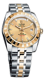 Tudor Classic Date-Day Szampański/Stal w odcieniu złota Ø41 mm 23013-62113-CHIDSTL
