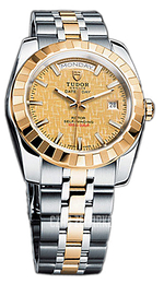 Tudor Classic Date-Day Szampański/Stal w odcieniu złota Ø41 mm 23013-62113-CHPIDSTL