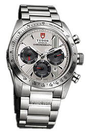 Tudor Fastrider Chronograph Srebrny/Stal Ø42 mm 42000-95730-SLID
