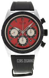Tudor Fastrider Czerwony/Skóra Ø42 mm 42010n-0006