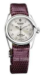 Tudor Glamour Date Srebrny/Skóra Ø31 mm 53000-SDIDPRLZS