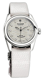 Tudor Glamour Date Srebrny/Skóra Ø31 mm 53000-SDIDWLZSP