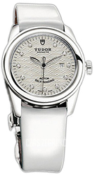 Tudor Glamour Date Srebrny/Skóra Ø31 mm 53000-SDIDWPLSP