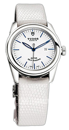 Tudor Glamour Date Biały/Skóra Ø31 mm 53000-WIDWLZSP