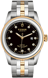 Tudor Glamour Date Czarny/Stal w odcieniu złota Ø31 mm M53003-0008