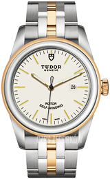Tudor Glamour Date Biały/Stal w odcieniu złota Ø31 mm M53003-0065