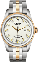 Tudor Glamour Date Biały/Stal w odcieniu złota Ø31 mm M53003-0066
