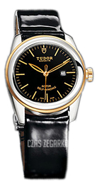 Tudor Glamour Date Czarny/Skóra Ø31 mm 53003-BIDBPLS