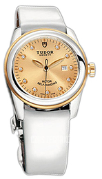 Tudor Glamour Date Szampański/Skóra Ø31 mm 53003-CHDIDWPLS