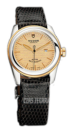 Tudor Glamour Date Szampański/Skóra Ø31 mm 53003-CHIDBLZSP