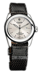 Tudor Glamour Date Srebrny/Skóra Ø31 mm 53010N-SIDBLZS