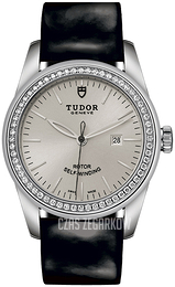 Tudor Glamour Date Srebrny/Skóra Ø31 mm M53020-0052