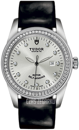 Tudor Glamour Date Srebrny/Skóra Ø31 mm M53020-0053