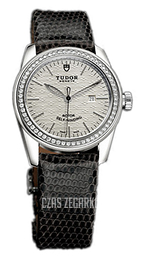 Tudor Glamour Date Srebrny/Skóra Ø31 mm 53020-SIDBLZSP
