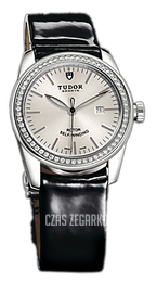 Tudor Glamour Date Srebrny/Skóra Ø31 mm 53020-SIDBPLS