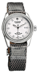 Tudor Glamour Date Biały/Skóra Ø31 mm 53020-WDIDGLZS