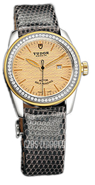 Tudor Glamour Date Szampański/Skóra Ø31 mm 53023-CHIDGLZSP