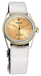 Tudor Glamour Date Szampański/Skóra Ø31 mm 53023-CHIDWLZS