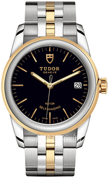 Tudor Glamour Date Czarny/Stal w odcieniu złota Ø36 mm M55003-0007
