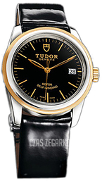 Tudor Glamour Date Czarny/Skóra Ø36 mm 55003-BIDBPLS