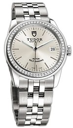 Tudor Glamour Date Srebrny/Stal Ø36 mm 55020-68050-SIDSTL