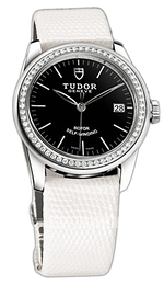 Tudor Glamour Date Czarny/Skóra Ø36 mm 55020-BIDWLZS
