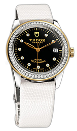Tudor Glamour Date Czarny/Skóra Ø36 mm 55023-BDIDWLZS